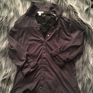 Grey Button up shirt